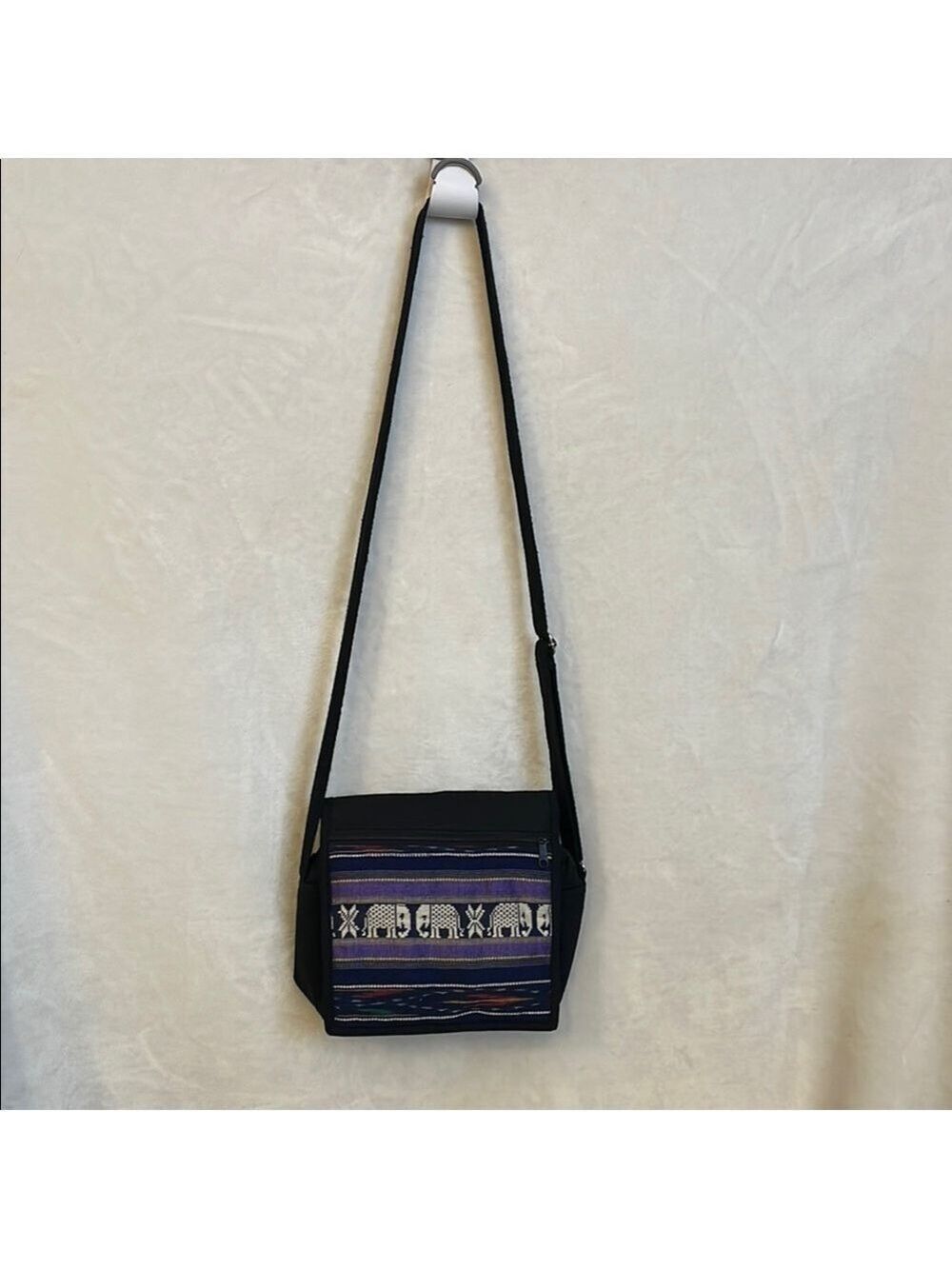 100% cotton Crossbody Bag with Adjustable Strap - Picture 2 of 8